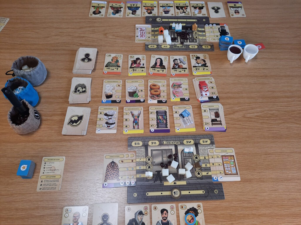 Ein Spiel, bei dem die Spieler ein Café in einem Berliner Bezirk betreiben. Je nach Bezirk gibt es unterschiedliche Gäste mit verschiedenen Bedürfnissen. Wenn alle Gäste bedient werden können, geben sie Belohnungen, die den Erfolg des Cafés weiter beeinflussen.